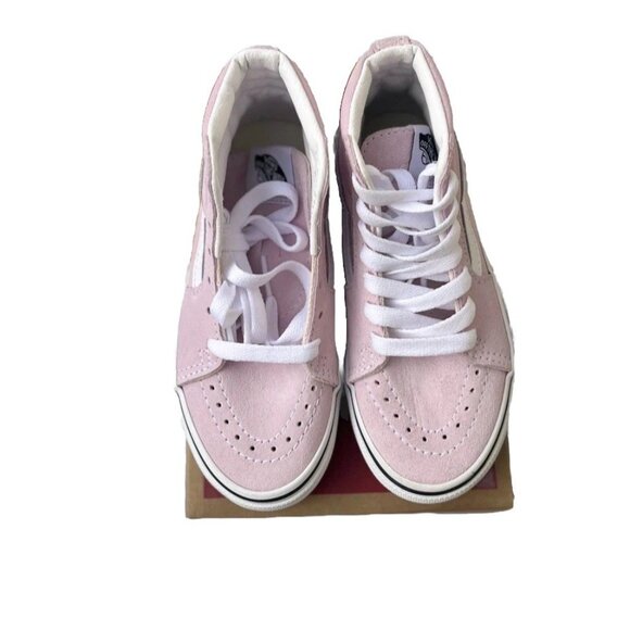 Vans SK8-Hi High-Top Skate Shoes Lilac Snow True White Size 12 Kids NIB - Picture 9 of 14